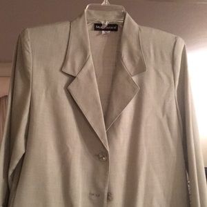 Sage green linen blazer